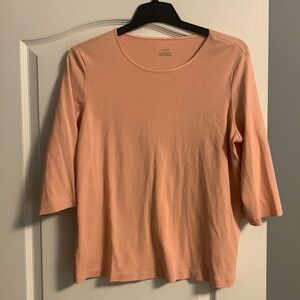 Christopher and Banks 3/4 sleeve cotton top